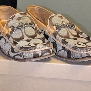 Coach Brown and Tan Loafers